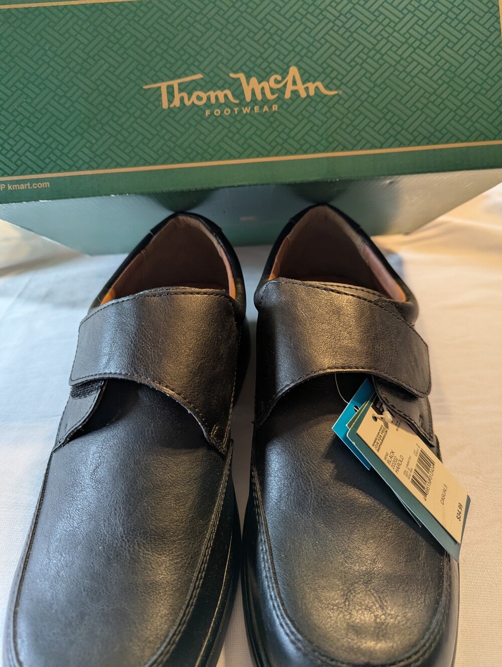 Men's Thom McAn Black Harold Wide Casual Shoes Size 11 BNWT